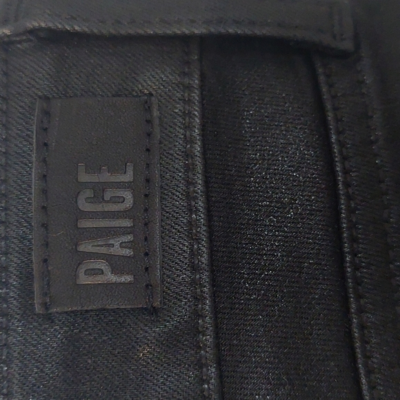 PAIGE  Huxton ankle black luxe coating NWT women's size 32 - Picture 4 of 10